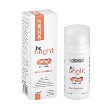 Dermoskin Be Bright SPF50+ Likit Fondöten 33ml - Light