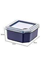 Q-BOX 350 ML 4 lü Lacivert Saklama Kabı