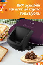 Goldstar ST7400 Mor 1800 Watt Çıkarılabilir Plakalı Isı Ayarlı Tost Ve Izgara Makinesi