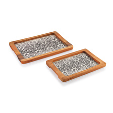Schafer Natura 2 Parça Tepsi Takımı - Desen 2
