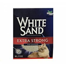 White Sand Extra Strong Cat Litter Extra Toplaklanan Kedi Kumu 6 Lt