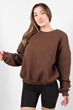 4836 Bisiklet Yaka Oversize 3 İplik Sweat