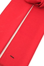 Kırmızı Saf İpek Tek Renk Lotus Atkı 30 x 180 cm | Std