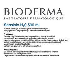 Bioderma Sensibo Hassas Cilt için Temizleyici Yüz Temizleme Suyu 500 ml & Kil Maskesi 