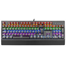 Philips G403 Momentum SPK8403 Blue Switch Rainbow Mekanik Kablolu Gaming (Oyuncu) Klavye