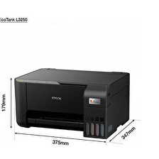 Epson Ecotank L3250 Wifi + Fotokopi + Tarayıcı Renkli Çok Fonksiyonlu Tanklı Yazıcı