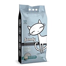 Sandy Sodyum Ultra Topaklaşan Marsilya Sabunlu Doğal Kedi Kumu 10 Kg
