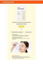 Glutathione İçerikli Aydınlatıcı Yaprak Maske (1ad) Mascure Whitening Solution Sheet Mask