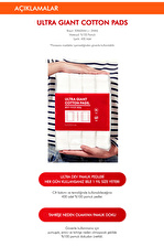 % 100 Pamuk Makyaj Temizleme Pedi Ultra Giant Cotton Pads 400 Adet