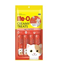 Me-O Creamy Treats Yengeçli Krema Yetişkin Kedi Ödülü 4x15 g 