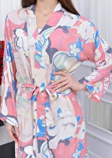 Desenli Kimono Viskon Kumaş