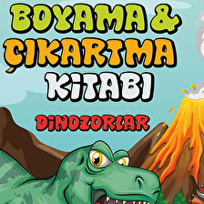 Çikolata Yayınları Boyama Çıkartma Kitabı-Dinozorlar-32 Çıkartma