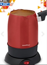 GoldStar ST-7300VK Vişne Kırmızı Çift Ağızlı Çelik Elektrikli Cezve