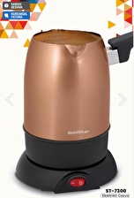 GoldStar ST-7300G Gold Çift Ağızlı Çelik Elektrikli Cezve