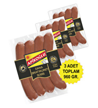 DOĞAL FÜME DANA BRATWURST SOSİS ÜÇLÜ PAKET