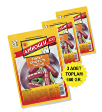 DANA KOKTEYL SOSİS 220 GR. ÜÇLÜ PAKET (TOPLAM 660 GR.)