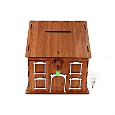 Ahşap Kumbara ve Tip Box Kutusu Ceviz