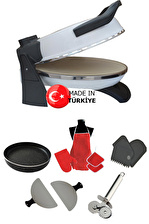 Erato Taşfırınım Pizza Makinesi, Lahmacun Makinesi Doğal Taş Fırın - Beyaz