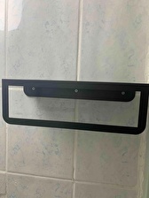 30 cm siyah Havlu Tutacağı Raf Metal Havlu Askısı Mutfak Banyo Raflı Havluluk Metal Raflı Havluluk