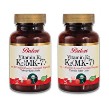 Balen K2 Mk7 Vitamin K2 Ve D Vitamini 450 Mg 60 Kapsül 2li Set
