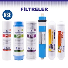 OverWater Su Arıtma Cihazı Açık Kasa Pompasız 12 Aşamalı Standart Membran Filtresi 12 Lt. Metal Tanklı CAOWOPFKM60M0S