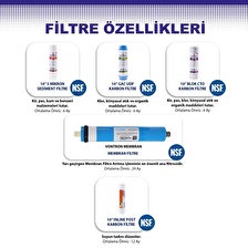 OverWater Su Arıtma Cihazı Açık Kasa Pompalı 5 Aşamalı Vontron Membran Filtresi 12 Lt. Metal Tanklı CAOWPFKM50V