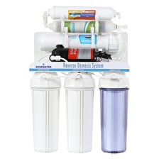 OverWater Su Arıtma Cihazı Açık Kasa Pompalı 12 Aşamalı LG Chem Kuno Membran Filtresi 12 Lt. Metal Tanklı CAOWPFKM60M0L