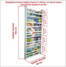 Emdief Home Carmen 5 Raflı Montessori Kitaplık - Çocuk Odası Kitaplığı