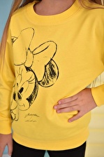 MİNİE MOUSE DESENLİ TAYTLI TAKIM SARI 3