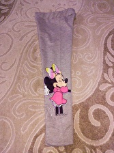 Minnie Mouse Desenli Mevsimlik Taytlı Lila Takım