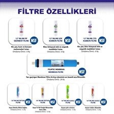 SAVORA Su Arıtma Cihazı Kapalı Kasa Pompasız 14 Aşamalı Filmtec Membran Filtresi 8 Lt. Metal Tanklı CKSWOPFIM80MAD0F