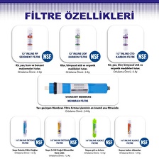 SAVORA Su Arıtma Cihazı Kapalı Kasa Pompalı 14 Aşamalı Standart Membran Filtresi 8 Lt. Metal Tanklı CKSWPFIM80MAD0S