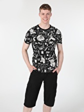 Siyah Erkek Tshirt K.kol