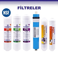 OverWater Su Arıtma Cihazı Kapalı Kasa Pompalı 12 Aşamalı Standart Membran Filtresi 12 Lt. Metal Tanklı CLOWPFIM60M0S