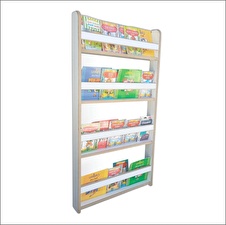 Emdief Home Naturel 4 Raflı Montessori Kitaplık - Çocuklar Için Kendin Yap Kitaplığı - Mdf 4 Bölmeli Duvara Asılan Kitaplık