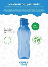 Tupperware Eco Şişe Suluk 750 ml Kolay Kapak Deniz Mavi 