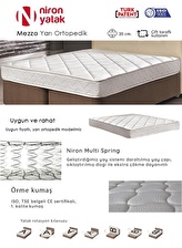Niron Yatak Mezzo Yarı Ortopedik Tek Kişilik Yaylı Çocuk Yatağı 80 x 180 cm