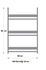 Montessori Çocuk Odası Eğitici Duvar Rafı Kitaplık 60*90 Cm