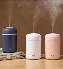 LED Işıklı Mini Ortam Oda Hava Nemlendirici ve Taşınabilir Buhar Makinesi H2O Humidifier