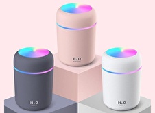 LED Işıklı Mini Ortam Oda Hava Nemlendirici ve Taşınabilir Buhar Makinesi H2O Humidifier