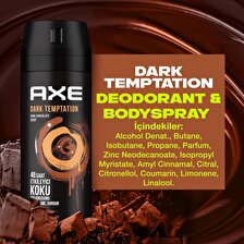 Axe Men Deodorant Dark Temptation 150 ML - 3'lü Avantaj Paketi