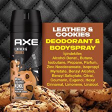 Axe Men Deodorant Leather Cookies 150 ML - 3'lü Avantaj Paketi