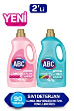 ABC Renkliler - Siyahlar İçin Sıvı Deterjan 2x2.7 lt 90 Yıkama 