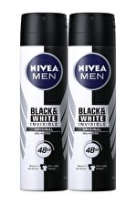 Nivea Black & White Invisible Original Antiperspirant Leke Yapmayan Erkek Sprey Deodorant 150 ml x 2