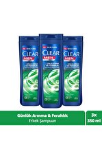 Clear Men Kepeğe Karşı Etkili Şampuan Günlük Arınma Ve Ferahlık 350 Ml X3 Adet