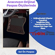 Hyundai Veloster 2011 Ve Sonrası Prime Siyah Kırmızı Deri Bej Kenar Paspas