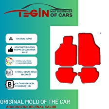 Porsche 911 996 1998-2004 Prime Siyah Kırmızı Deri Bej Kenar Paspas