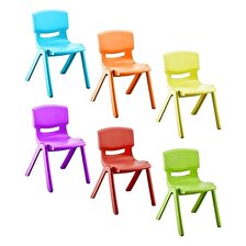 Kırılmaz Plastik Çocuk Sandalyesi Kırmızı -34 cm