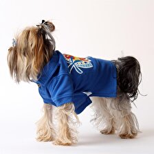 Maxstylespet  Lacoste Pet Tshirt (Sun&Fun) Mavi-  Köpek ve Kedi Kıyafeti 