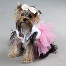 Maxstylespet  Prenses Tütü Pet Elbise - Pembe Köpek ve Kedi Kıyafeti 